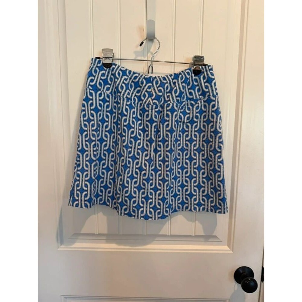 IBKÜL Blue Geometric Print Golf Tennis Pickleball Skort Women’s Medium UPF 50+
